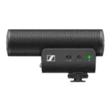 Sennheiser MKE 400 compact shotgun microphone with windscreen and shock mount assembly