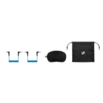 Sennheiser MKE 400 compact shotgun microphone mounted on camera in professional video production setting