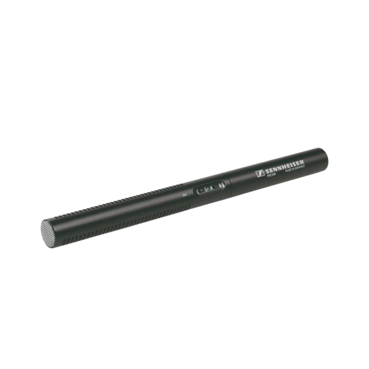 Sennheiser MKE 600 shotgun microphone with windscreen and shock mount assembly