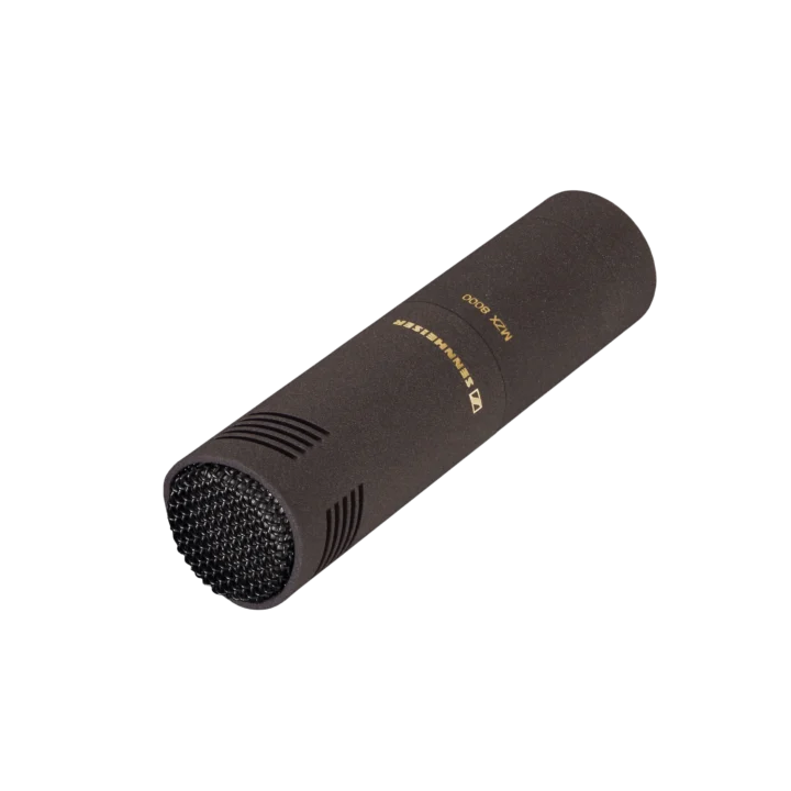 Sennheiser MKH 8050 super-cardioid RF condenser microphone with capsule and shock mount assembly