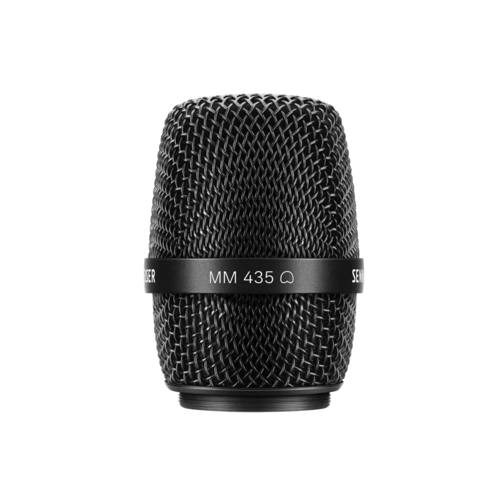 Sennheiser MM 435 twin capsule cardioid microphone with professional XLR connector and grip handle