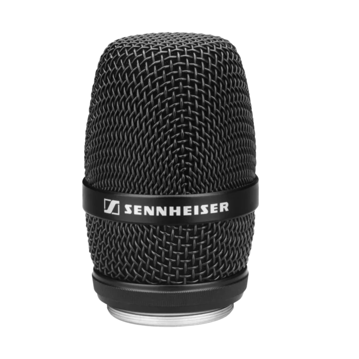 Sennheiser MMK 965-1 supercardioid condenser microphone capsule in black finish, front view