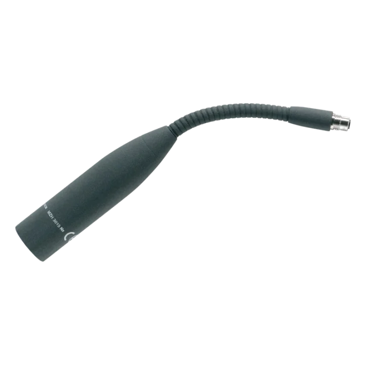 Sennheiser MZH 3015 single-flex gooseneck microphone with 15cm neck, front view