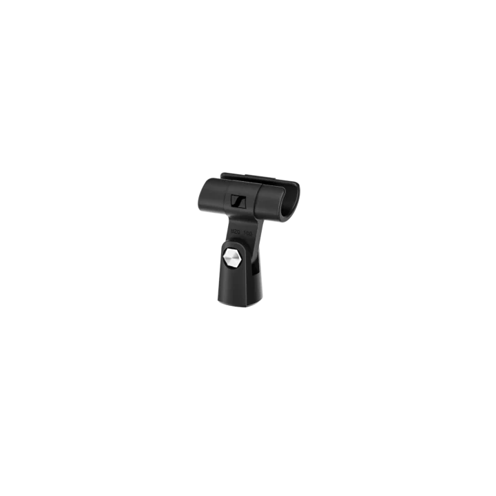 Sennheiser MZQ 100 flexible quick release stand adapter showing mounting mechanism and adjustment details