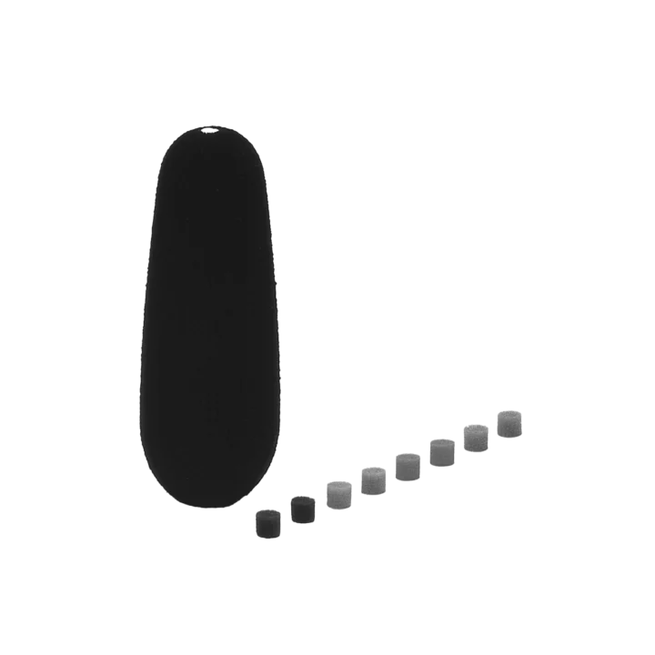 Sennheiser MZW 61 foam windscreen for microphones, front view showing cylindrical design