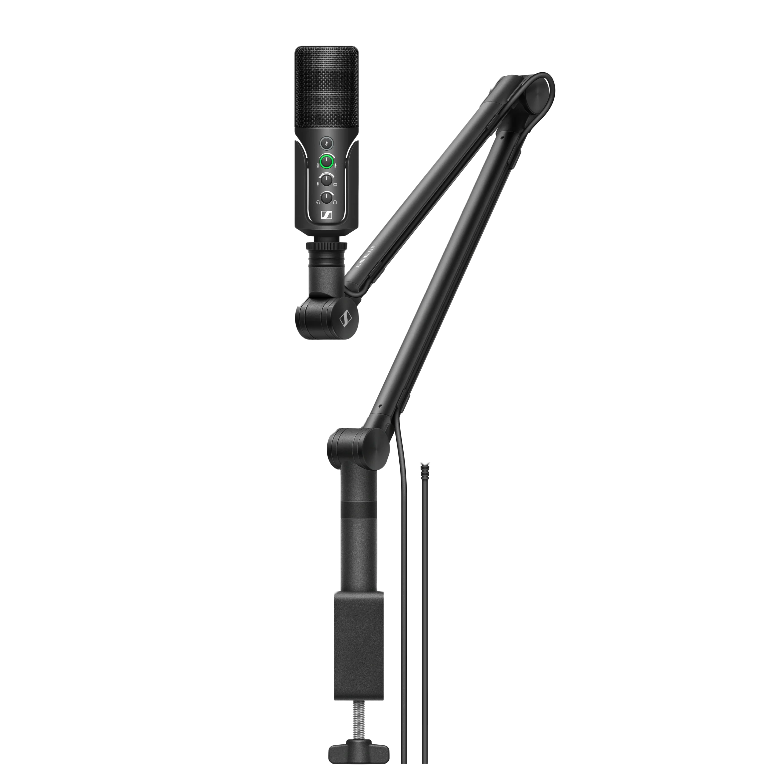 Sennheiser Profile Streaming Set USB Condenser Microphone Sennheiser Profile Streaming Set USB condenser microphone with shock mount and pop filter front view