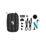 Sennheiser Profile Wireless 1-Channel 2.4 GHz clip-on microphone system shown from side profile angle