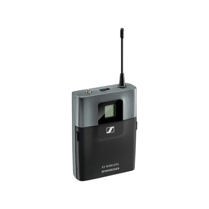 Sennheiser SK-XSW-A wireless bodypack transmitter with belt clip and antenna connector