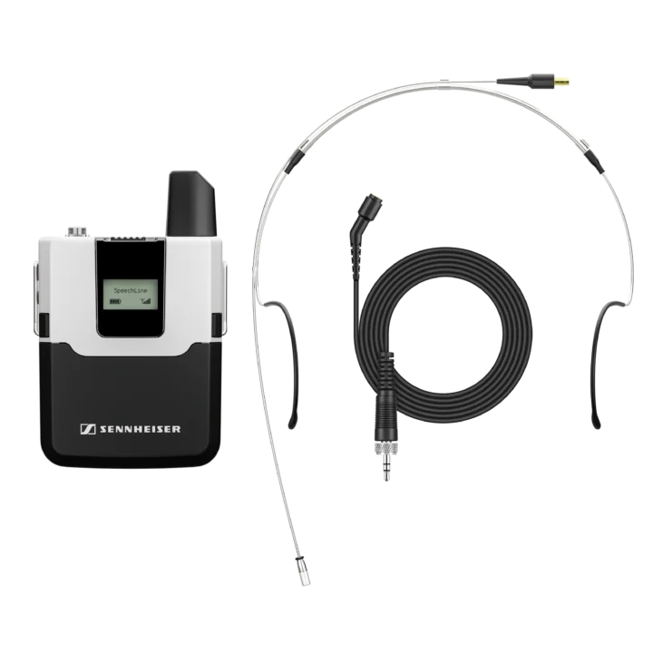 Sennheiser SL Headmic Set DW-4-US R wireless headset microphone front view