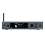 Sennheiser SR IEM G4-G wireless stereo transmitter rear panel showing connections and controls