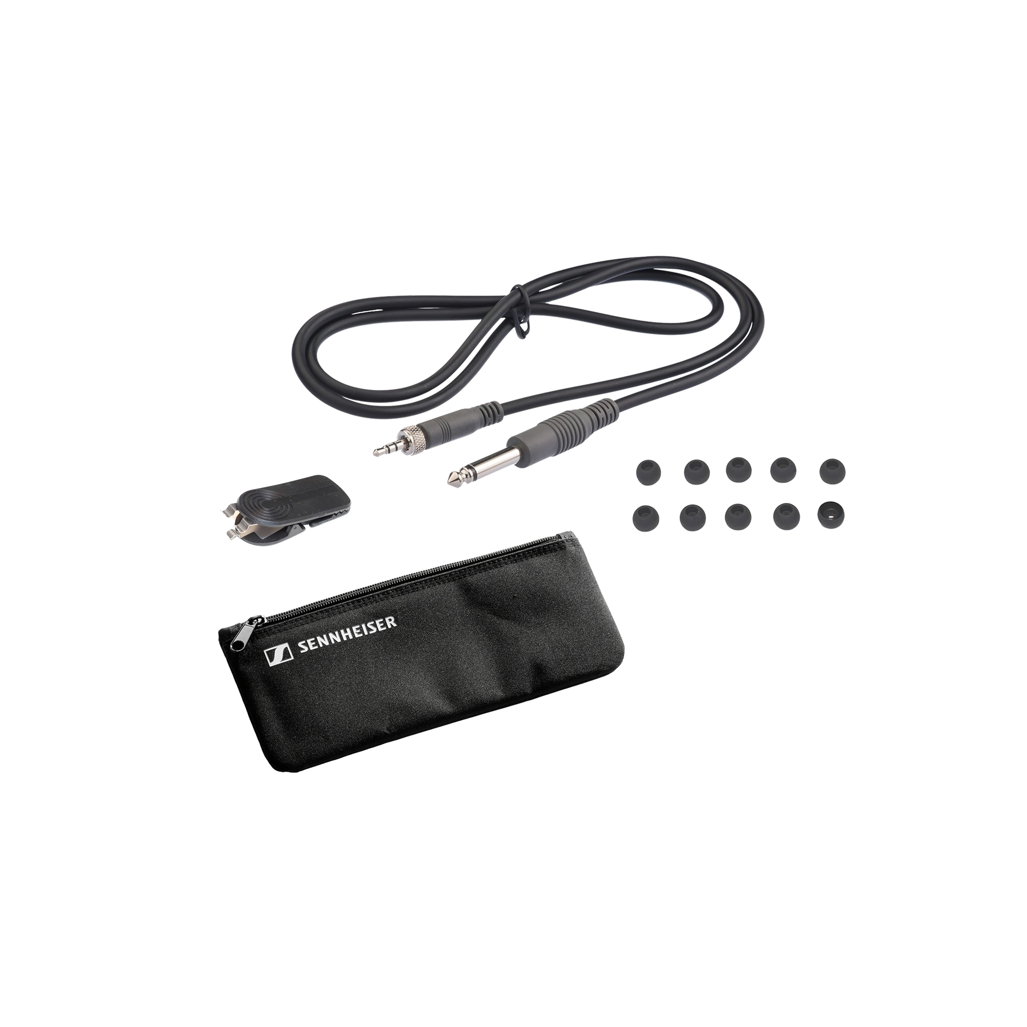 Sennheiser XS Lav Foam Windshield Accessory Front View Sennheiser XS Lav foam windshield accessory shown in front view with foam material visible