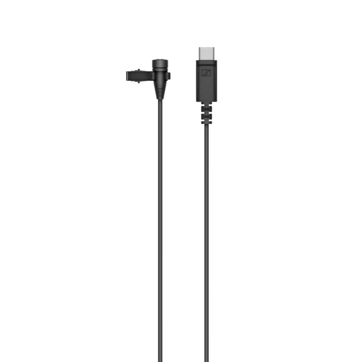 Sennheiser XS Lav USB-C omnidirectional lavalier microphone with USB-C connector and clip attachment