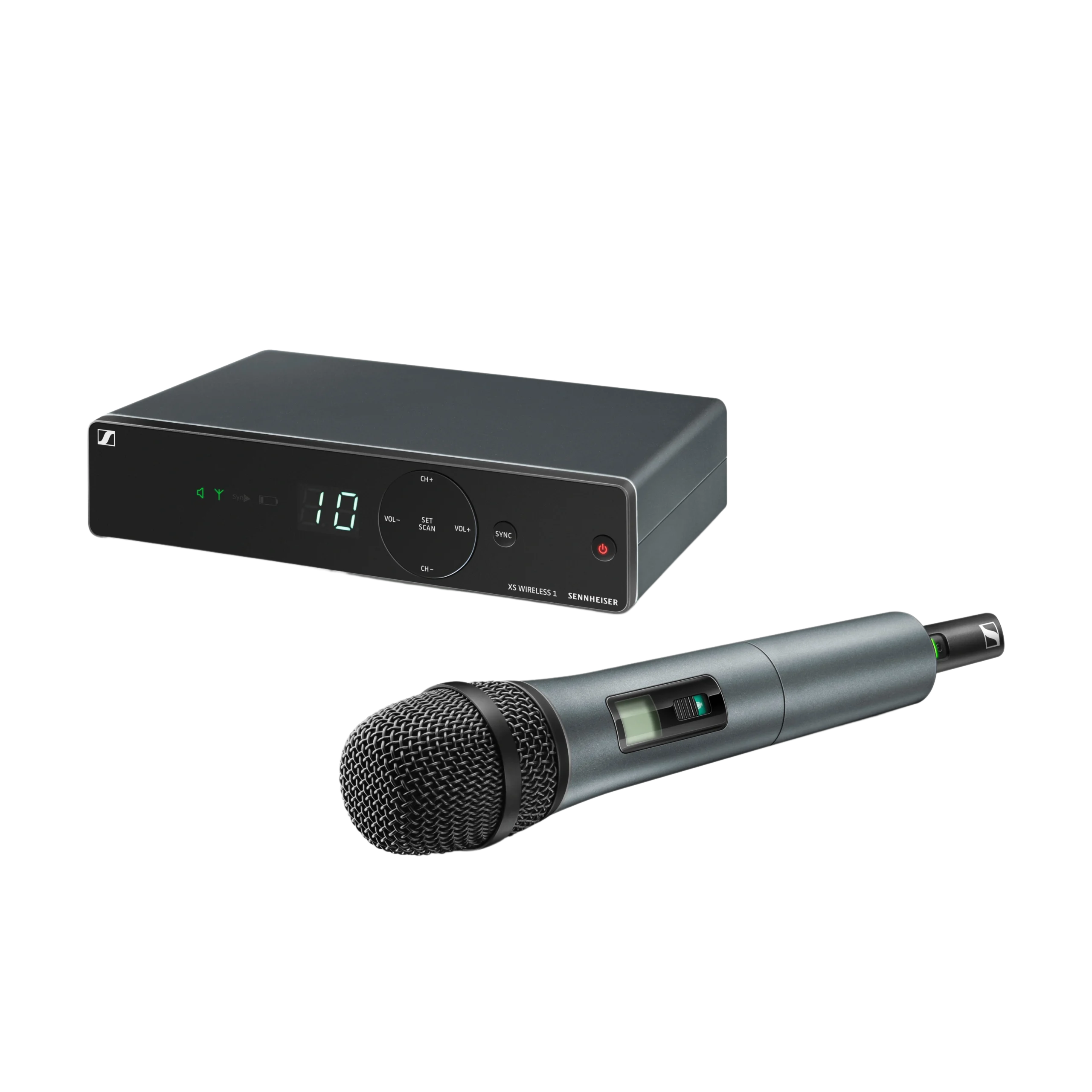 Sennheiser XSW 1-825-A Wireless Vocal Microphone Set Sennheiser XSW 1-825-A wireless vocal microphone set with handheld transmitter and receiver