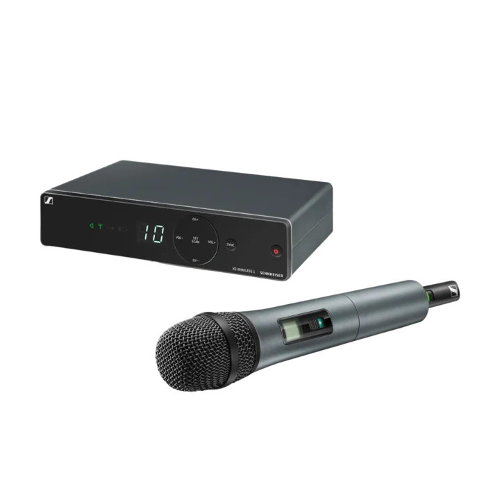 Sennheiser XSW 1-835-A wireless vocal microphone set with handheld transmitter and receiver unit