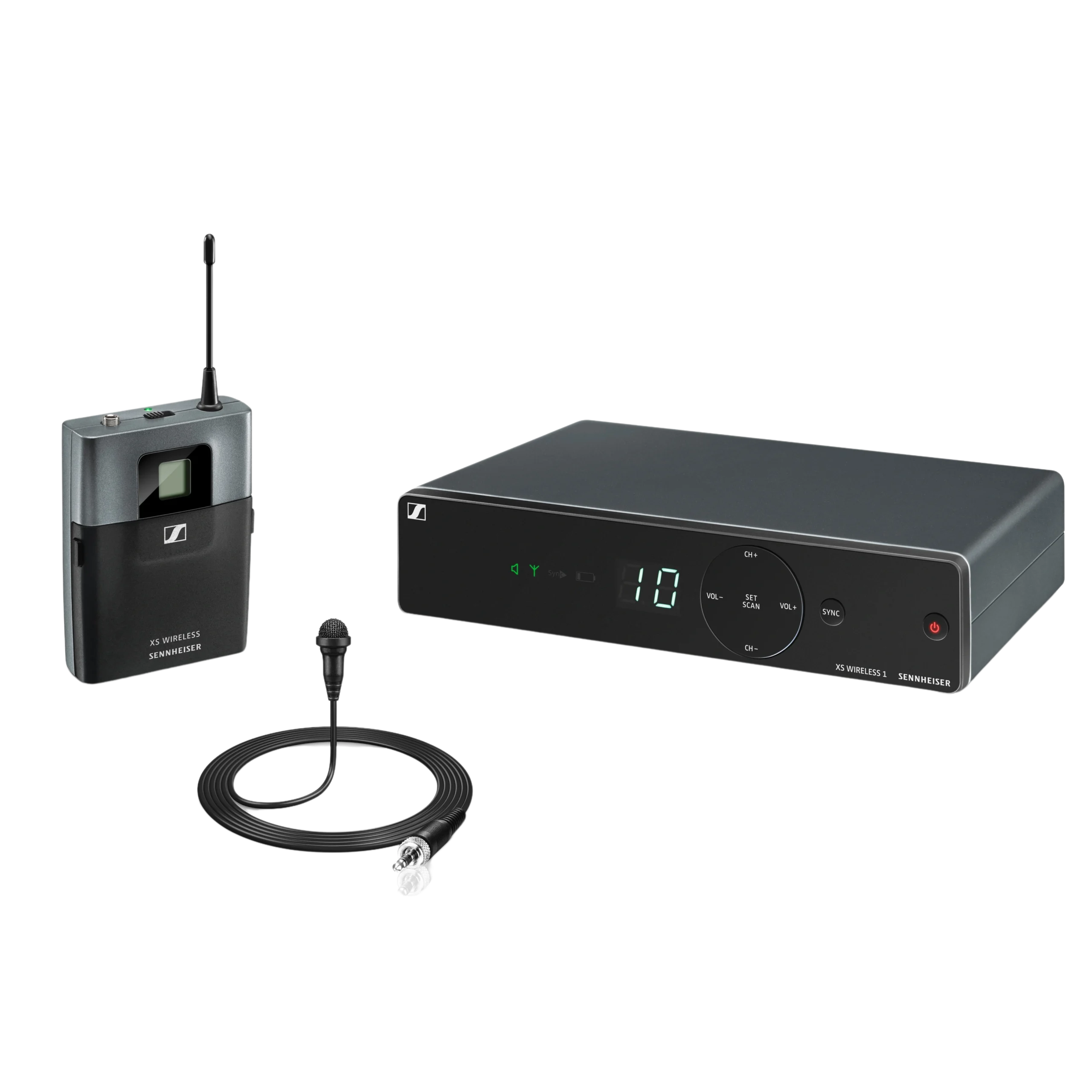 Sennheiser XSW 1-ME2-A Wireless Lavalier Microphone System Sennheiser XSW 1-ME2-A wireless lavalier microphone set with bodypack transmitter and condenser mic