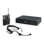 Sennheiser XSW 1-ME3-A wireless headmic set with headworn microphone and bodypack transmitter