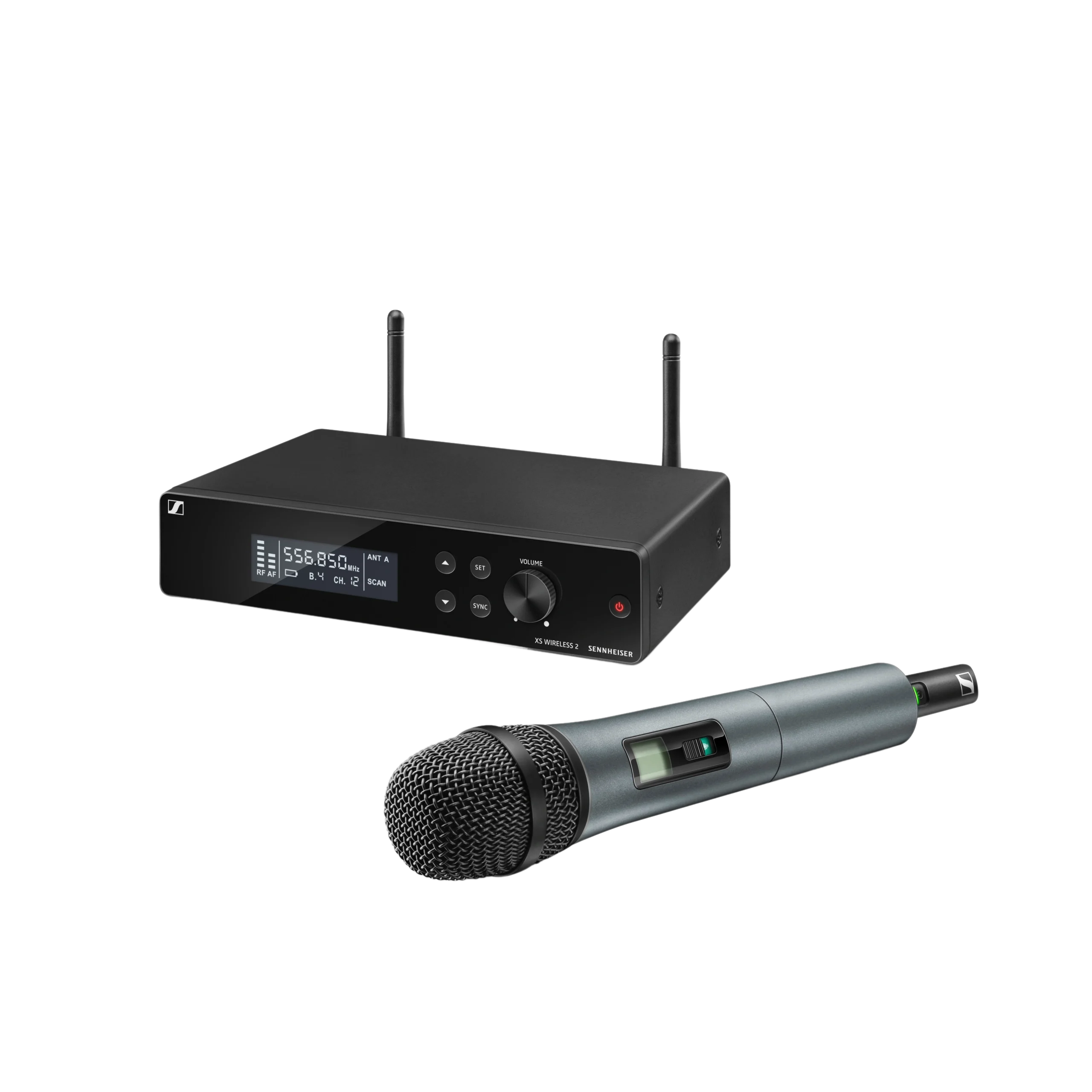 Sennheiser XSW 2-835-A Wireless Vocal Microphone Set Sennheiser XSW 2-835-A wireless vocal microphone set with handheld transmitter and receiver unit