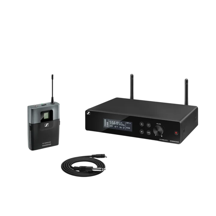 Sennheiser XSW 2-CI1-A wireless instrument microphone set with bodypack transmitter and lavalier microphone