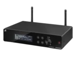 Sennheiser XSW 2-ME2-A wireless lavalier microphone capsule and clip attachment detail view