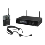 Sennheiser XSW 2-ME3-A wireless headmic set with headworn microphone and bodypack transmitter