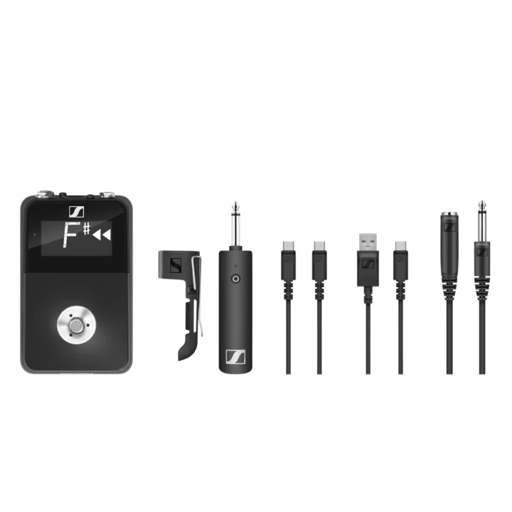 Sennheiser XSW-D digital wireless pedalboard set with integrated receiver and transmitter controls