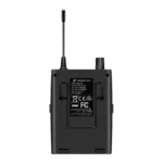 Sennheiser XSW IEM EK stereo bodypack receiver showing front panel controls and display screen