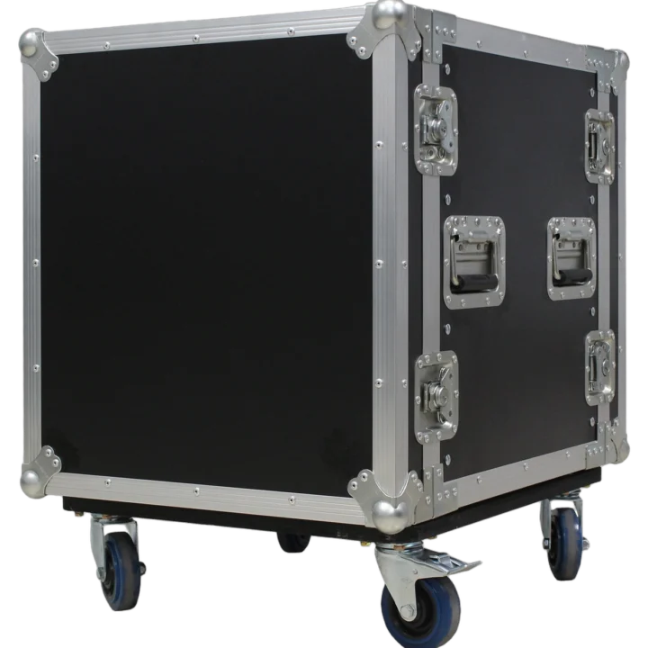 Sound Barrier 3336L 36U rack mount case lid detail showing latch mechanism and construction