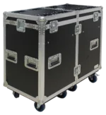 Sound Barrier ATA flight case for Chauvet Maverick Force S lighting fixtures showing protective interior padding and hardware details