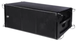Sound Barrier CORE102P dual 10-inch passive line array module showing side profile and cabinet construction