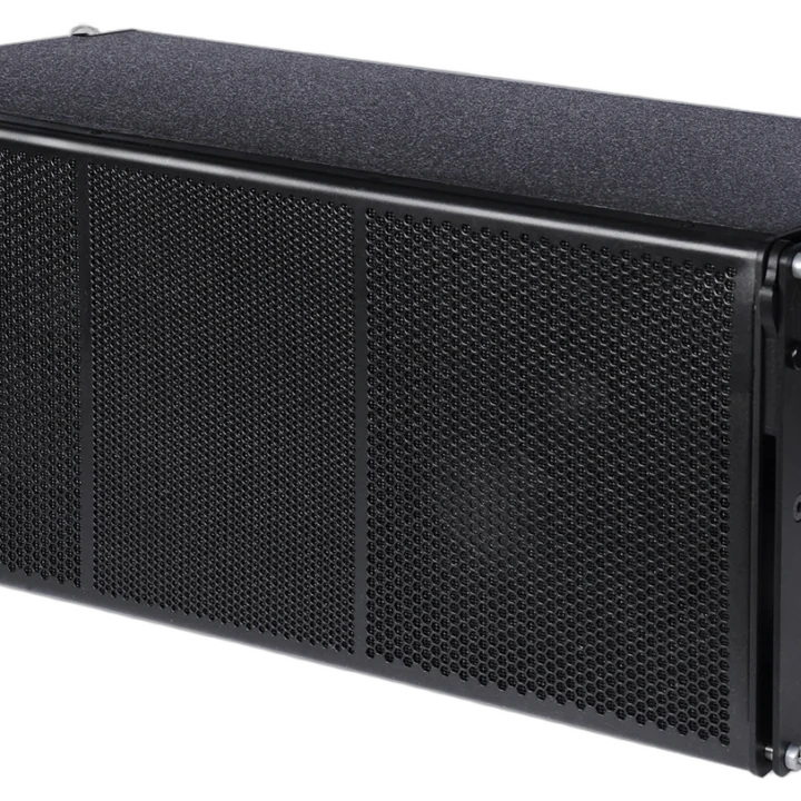 Sound Barrier CORE102P dual 10-inch passive line array module showing side profile and cabinet construction