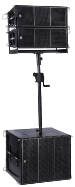 Sound Barrier CORE82A dual 8-inch active line array module dimensional specifications and measurements diagram