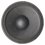 Sound Barrier DRAGON 18 inch low frequency woofer rear panel showing voice coil and mounting specifications