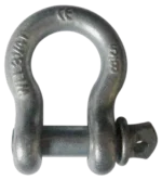 Sound Barrier DS58 5/8 inch D-ring shackle dimensional specifications and measurements diagram