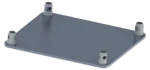 Sound Barrier FABS290S 290mm aluminum box truss floor assembly base support dimensional diagram with measurements