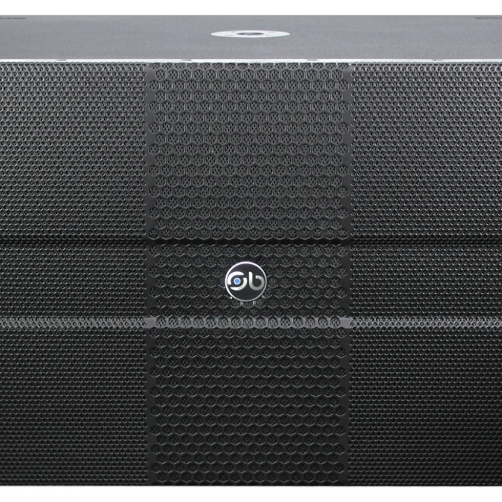 Sound Barrier iLX218DSUB dual 18-inch active subwoofer rear panel controls and crossover settings detail