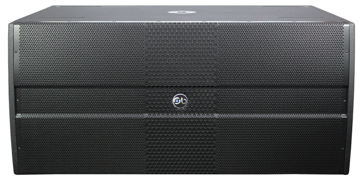 Sound Barrier iLX218DSUB Dual 18 Inch Subwoofer Controls Detail Sound Barrier iLX218DSUB dual 18-inch active subwoofer rear panel controls and crossover settings detail