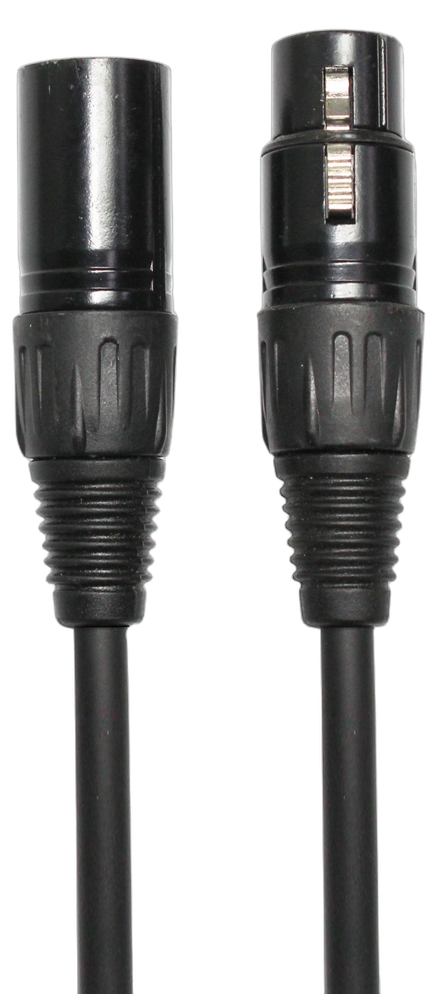 Sound Barrier MLB3 Microphone XLR Cable Front View Sound Barrier MLB3 professional microphone cable with XLR3M to XLR3F connectors
