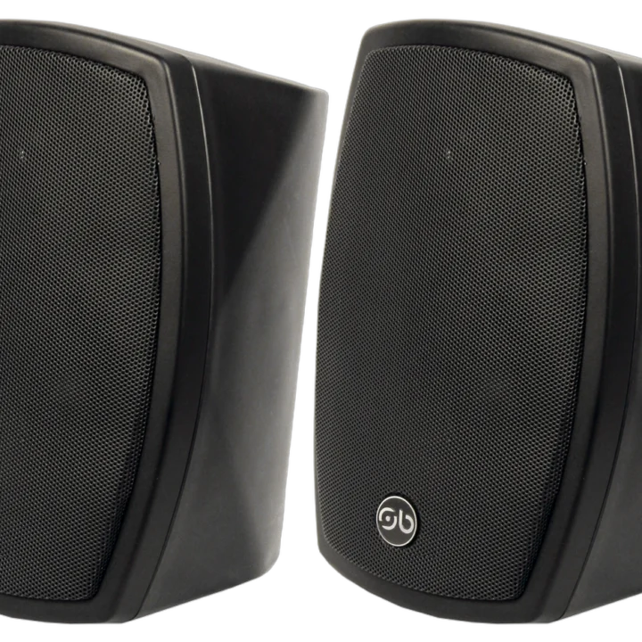 Sound Barrier MR5501BT 5.25 inch passive two-way loudspeaker with weather-resistant black finish, side profile view
