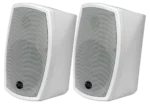 Sound Barrier MR5501WT 5.25 inch passive two-way loudspeaker with transformer detail and weather-resistant white finish