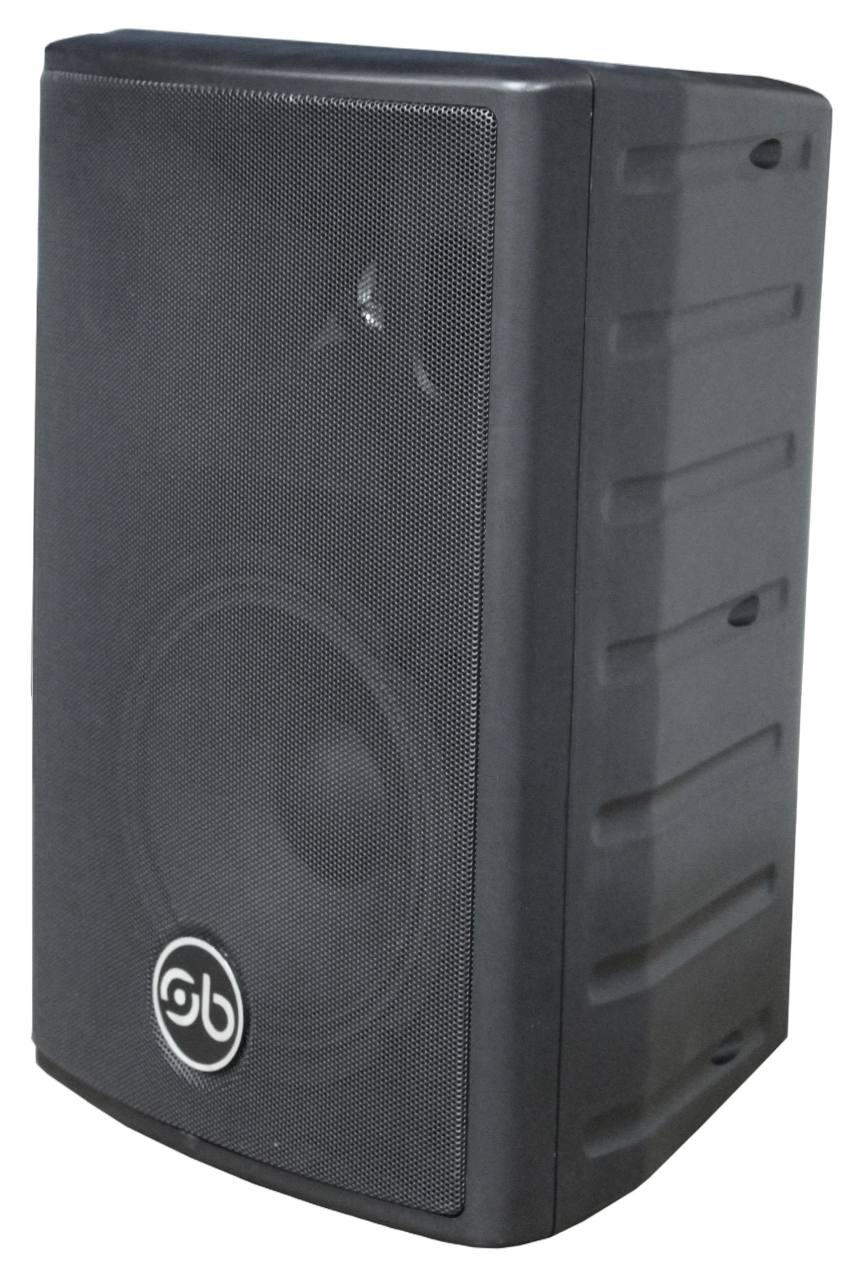 Sound Barrier MR8000B 8 Inch Passive Speaker Side View Sound Barrier MR8000B 8 inch passive two-way loudspeaker showing side profile and mounting bracket