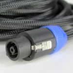 Sound Barrier MSPK4143 SpeakON connector detail showing NL2 NL4 NL8 professional speaker cable