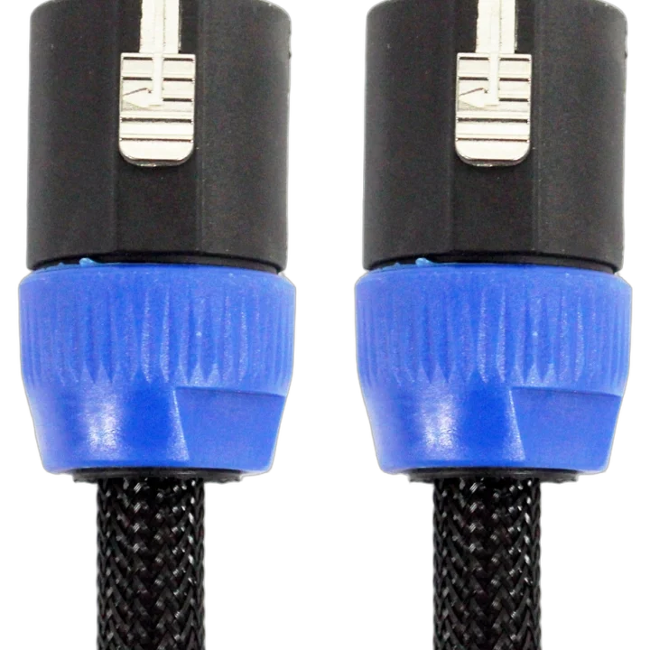 Sound Barrier MSPK4143 professional speaker cable with SpeakON NL2 NL4 NL8 connectors front view