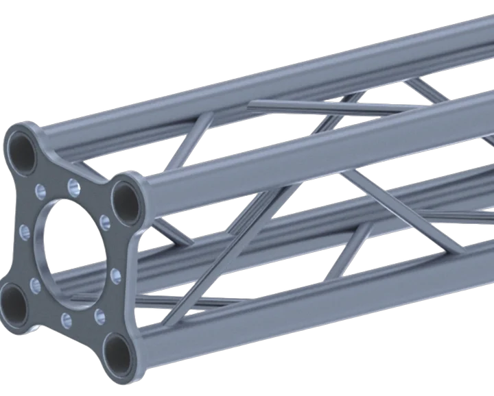 Sound Barrier MT1510 150mm aluminum box truss segment 1m length front view