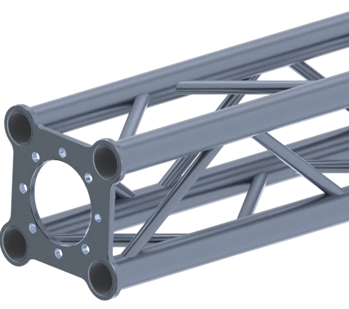 Sound Barrier MT2205 225mm aluminum box truss segment 0.5m length front view