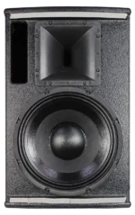 Sound Barrier NX12M 12-inch passive two-way loudspeaker showing driver configuration and crossover detail