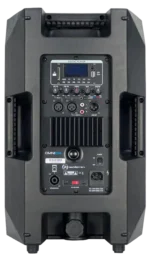 Sound Barrier OMNI10A 10-inch active two-way loudspeaker positioned in live event venue application