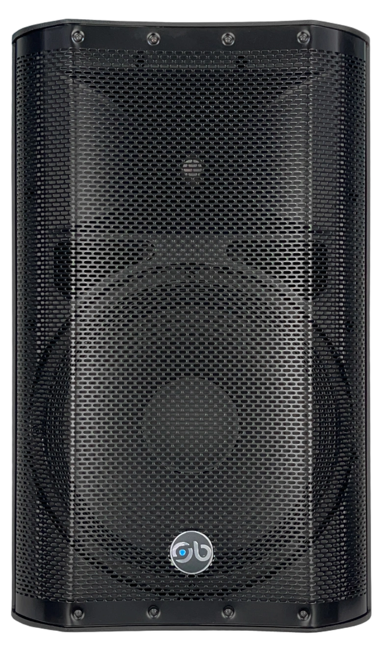 Sound Barrier OMNI15A Active Loudspeaker Front View Sound Barrier OMNI15A 15-inch active two-way loudspeaker with front-facing woofer and tweeter array