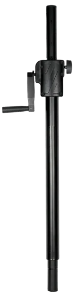Sound Barrier PM2035 crank operated sub pole with M20 and 35mm adapters, front view