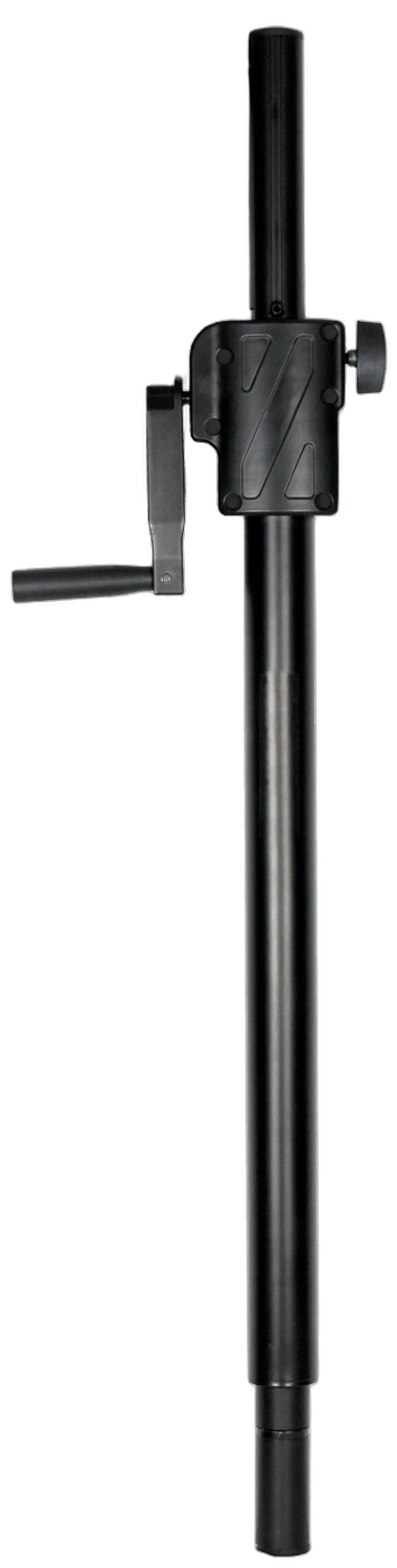 Sound Barrier PM2035 Crank Operated Sub Pole Front View Sound Barrier PM2035 crank operated sub pole with M20 and 35mm adapters, front view