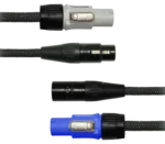 Sound Barrier PPS10 Siamese Twin AC powerCON to powerCON audio cable with dual connectors